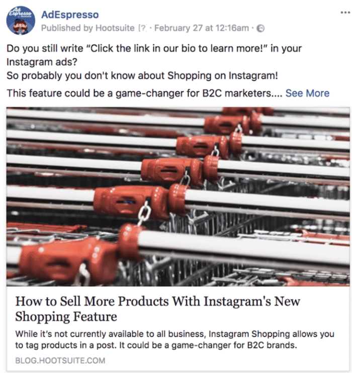 Facebook Ads Content Curation