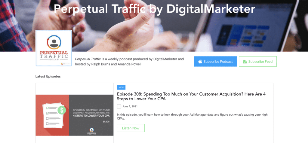 Perpetual Traffic- Best Facebook Ads podcast