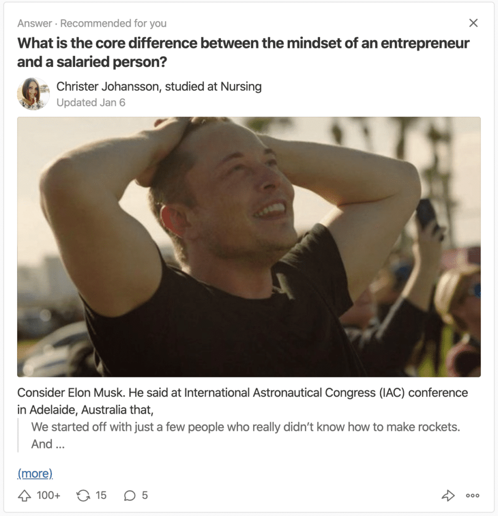 Better quora answers with images