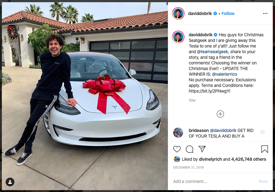 Instagram giveaways promise cash and cars, but who wins? - Vox