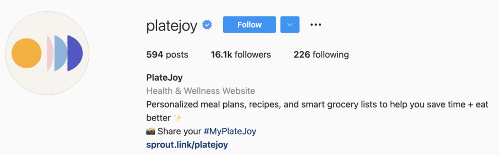 Instagram Bio Examples Platejoy