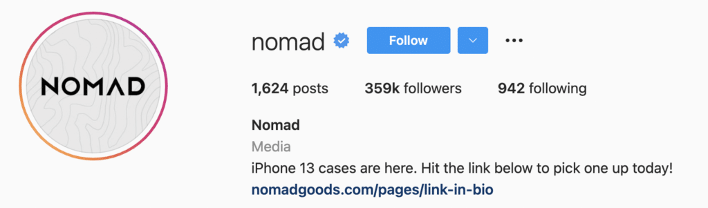 Instagram Bio Examples Nomad