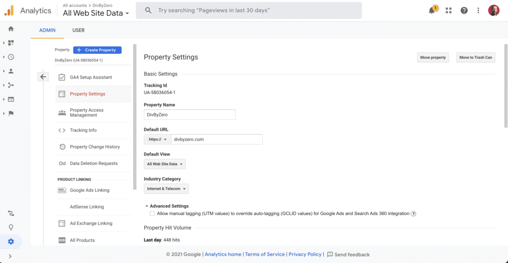 Domain migration Google Analytics