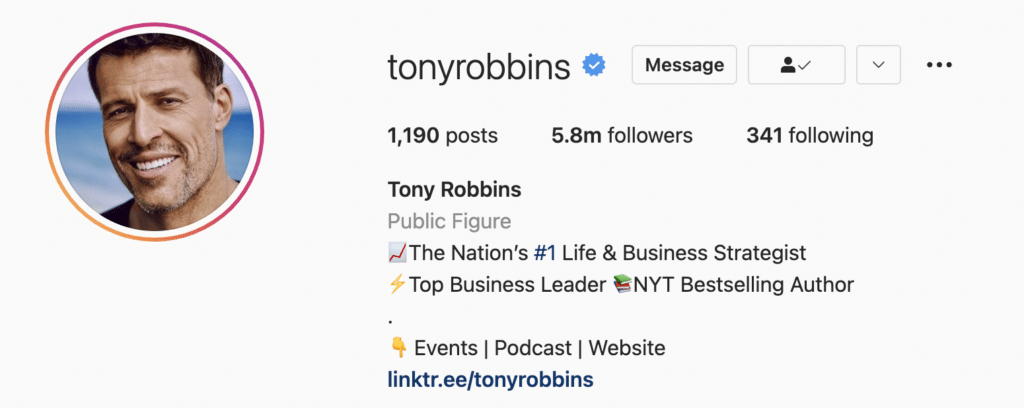 Instagram Bio Examples Entrepreneurs