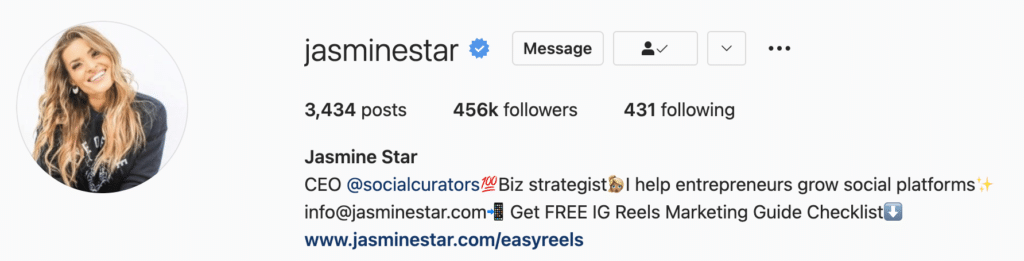 Instagram Bio Examples Entrepreneurs