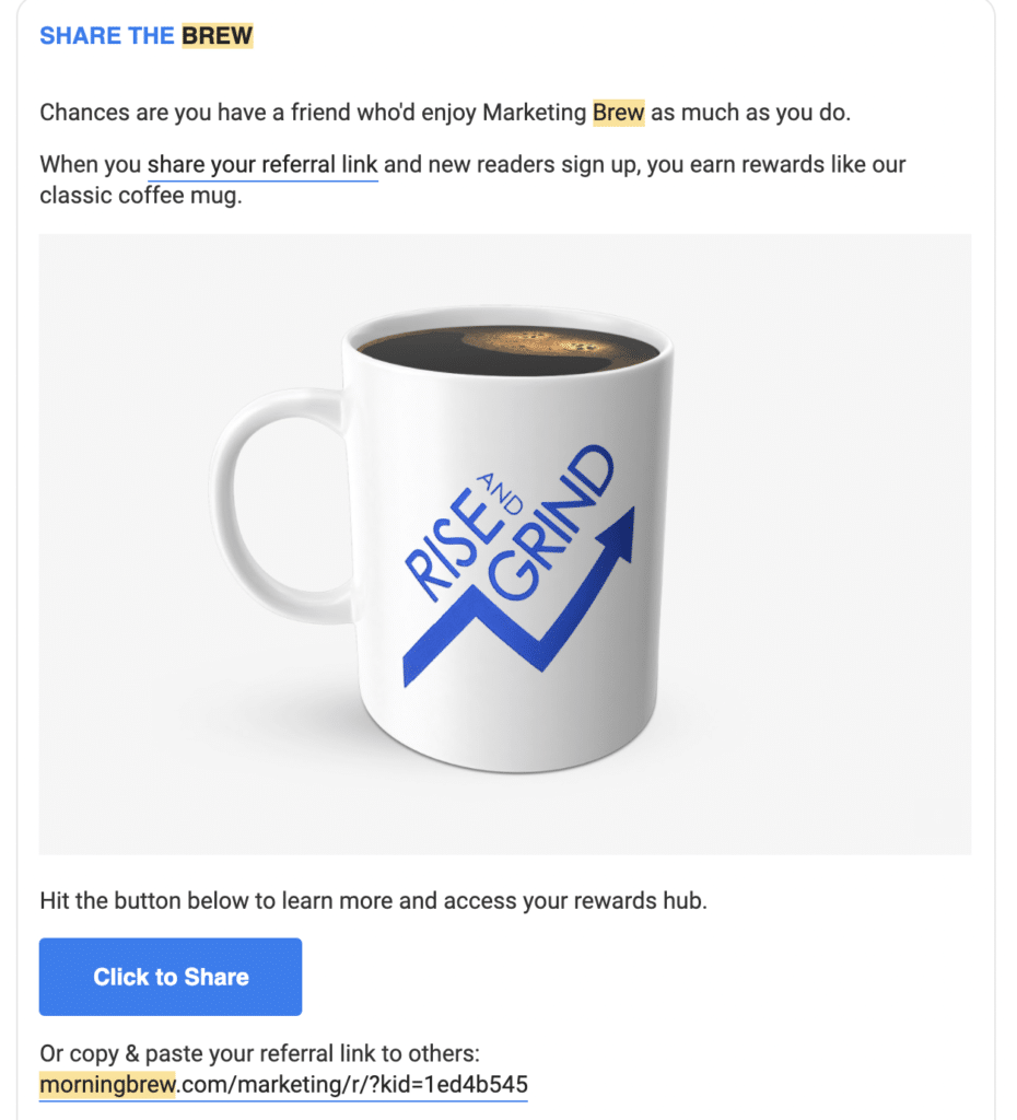 The Morning Brew referral program