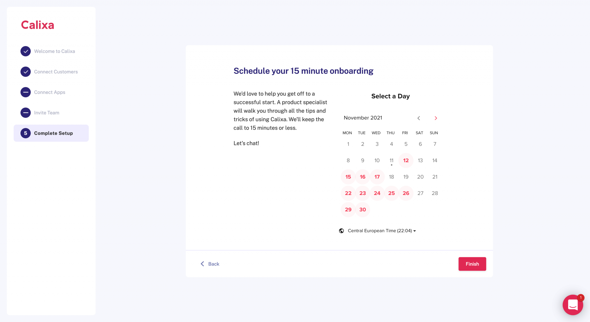 Calixa Onboarding 5