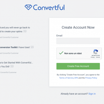 Convertful Signup 1