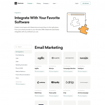 Sleeknote Integrations 1