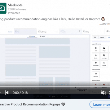 Sleeknote Linkedin Ads 1
