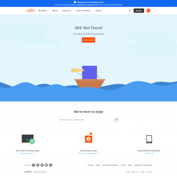 Zapier 404