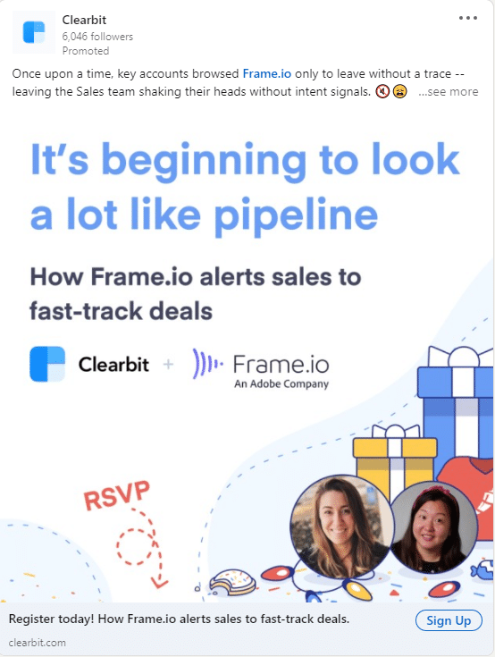 Clearbit Linkedin Ads 1