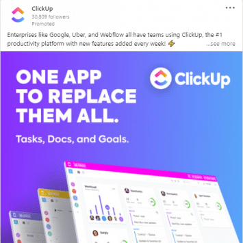 ClickUp Linkedin Ads 1