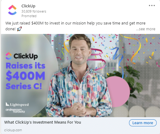 ClickUp Linkedin Ads 2