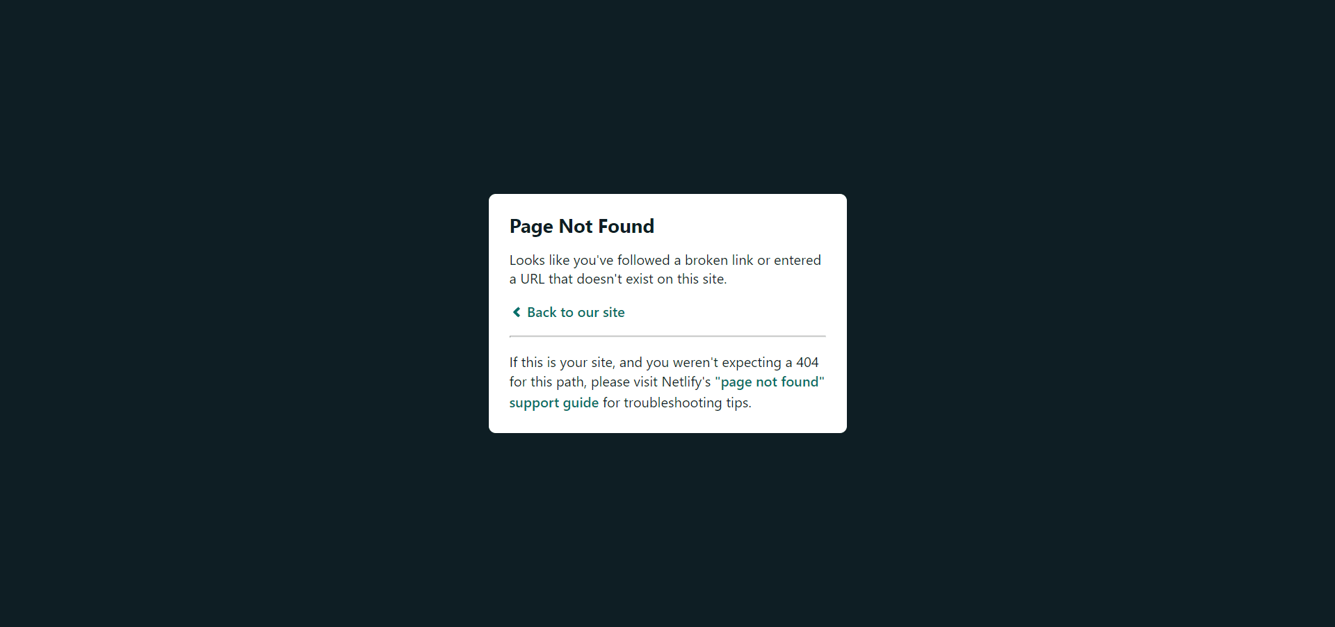 Conetnstudio 404 Page Not Found