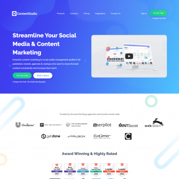 Contentstudio Homepage