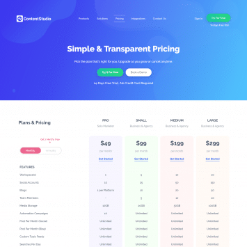 Contentstudio Pricing