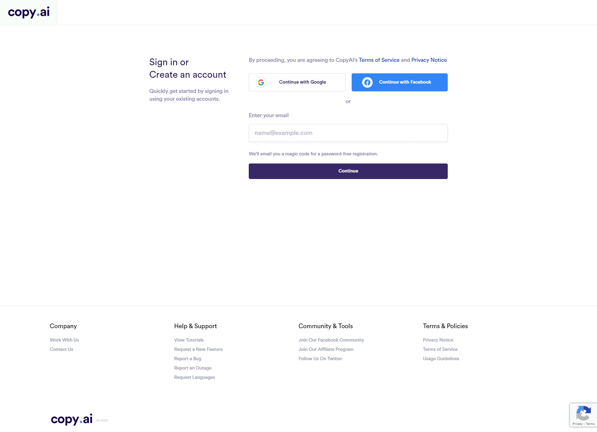 Copy-ai Login