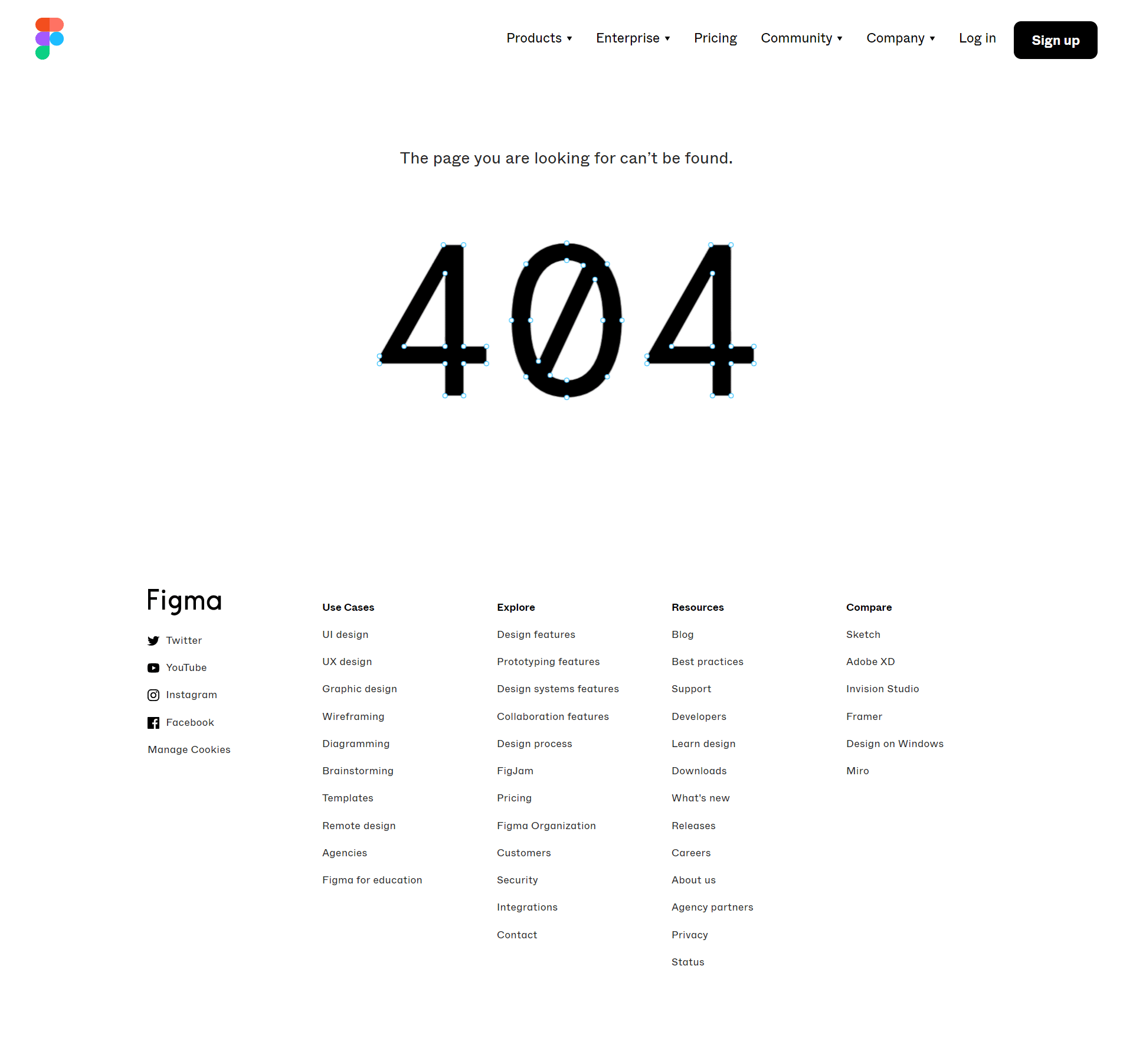 Figma 404 Page Not Found