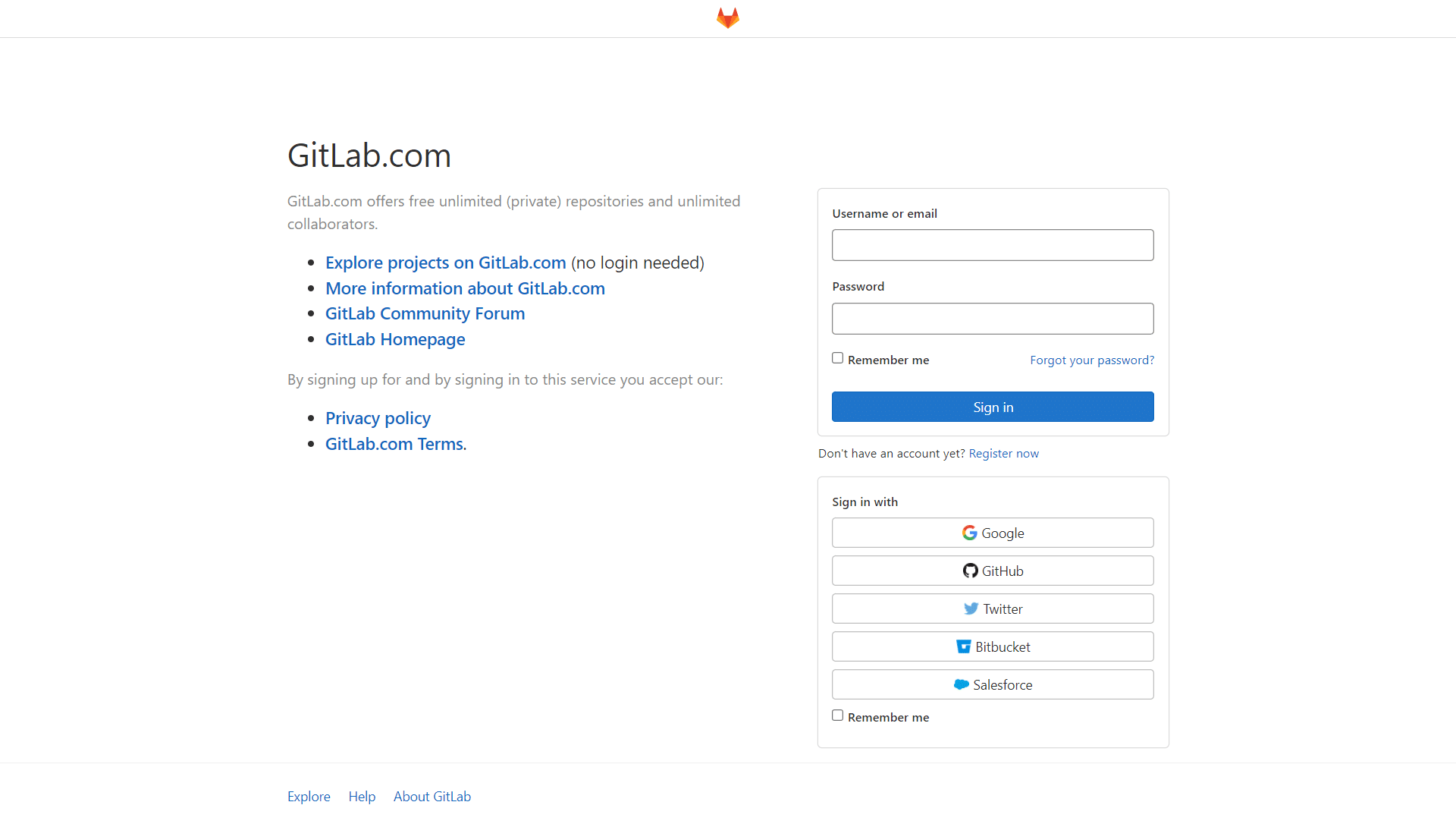 Gitlab Login