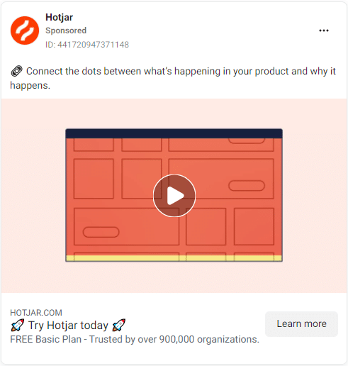 Hotjar Facebook Ads 2