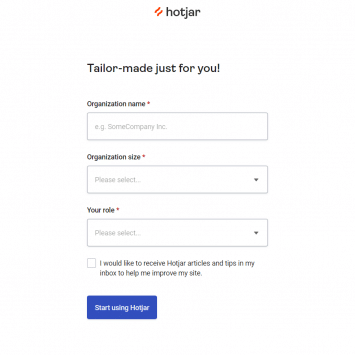 Hotjar Onboarding 1