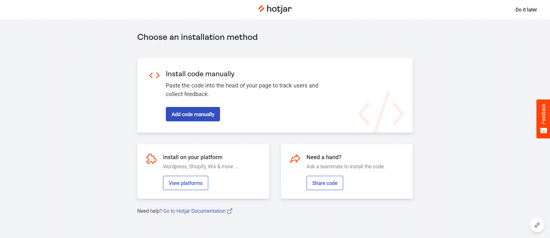 Hotjar Onboarding 4