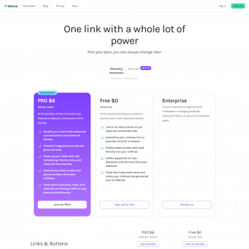 Linktree Pricing