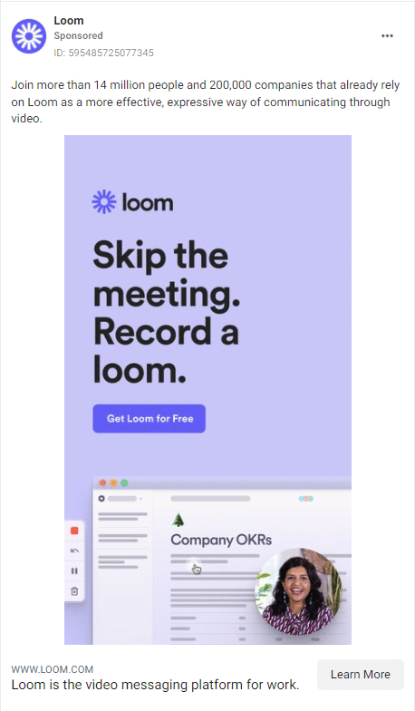 Loom Facebook Ads 2