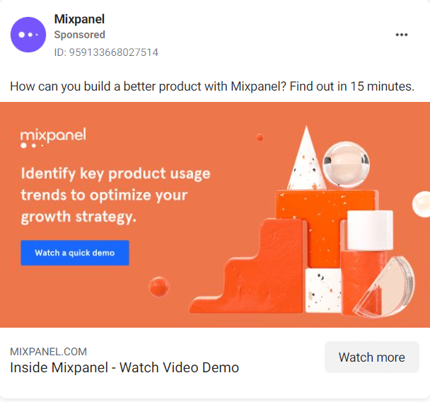 Mixpanel Facebook Ads 1