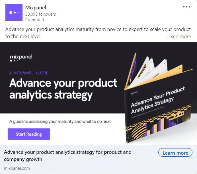 Mixpanel Linkedin Ads 1