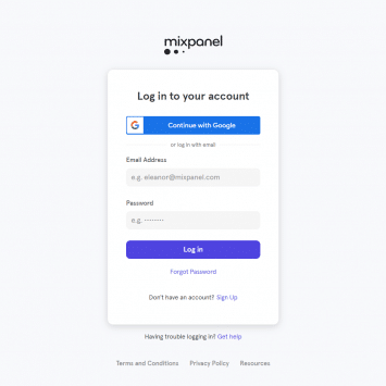 Mixpanel Login
