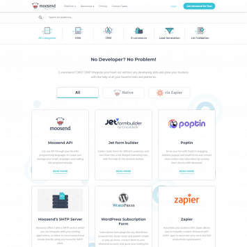 Moosend Integrations