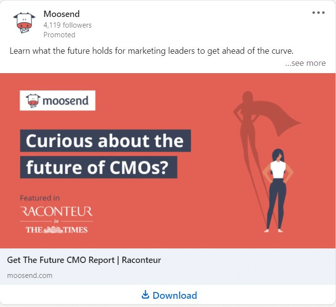 Moosend Linkedin Ads 2