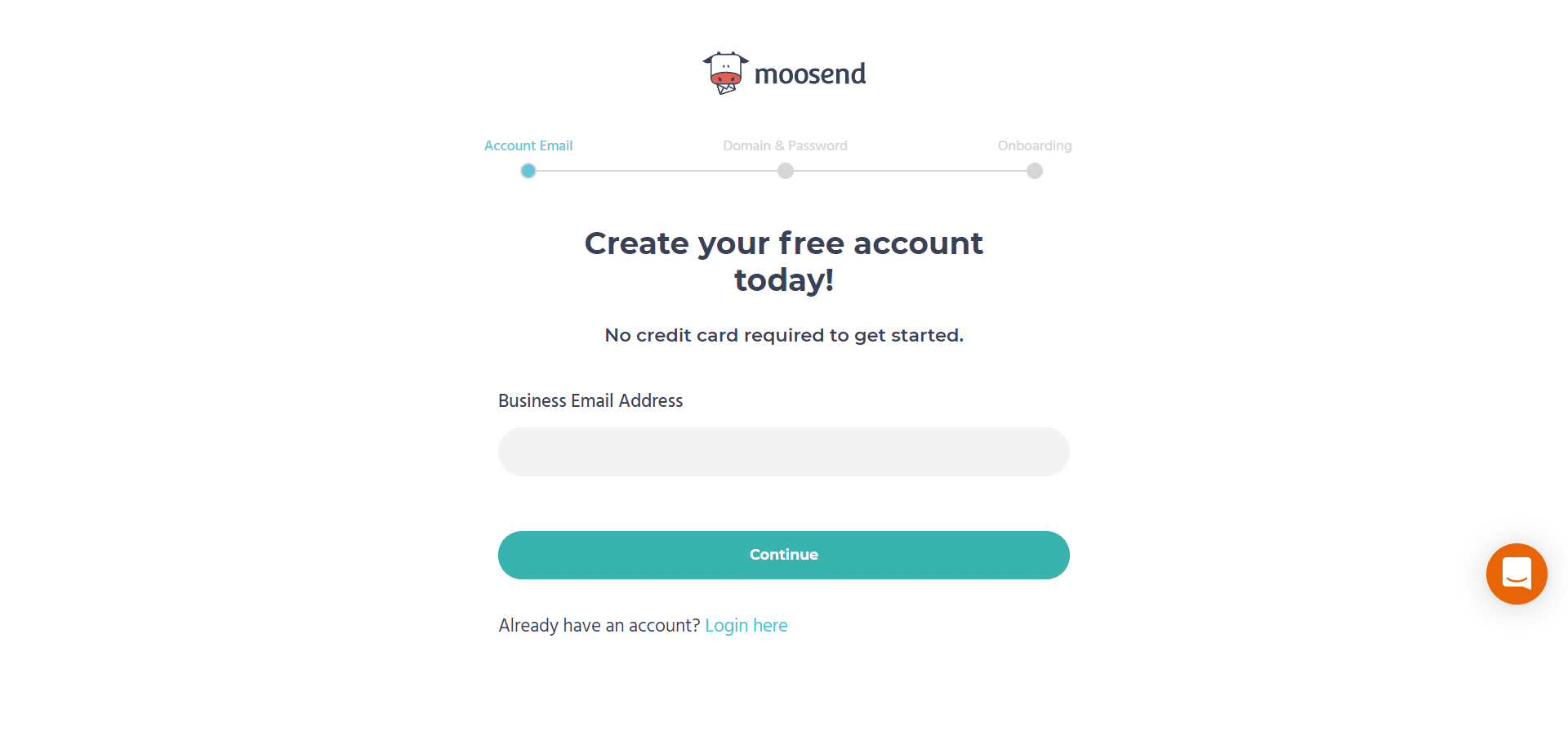 Moosend Signup