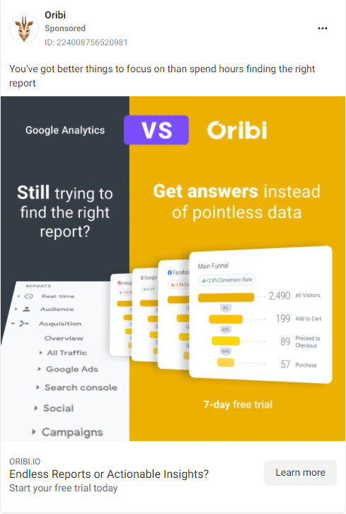 Oribi Facebook Ads 2