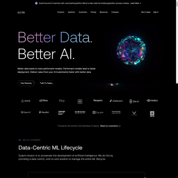 Scale AI Homepage