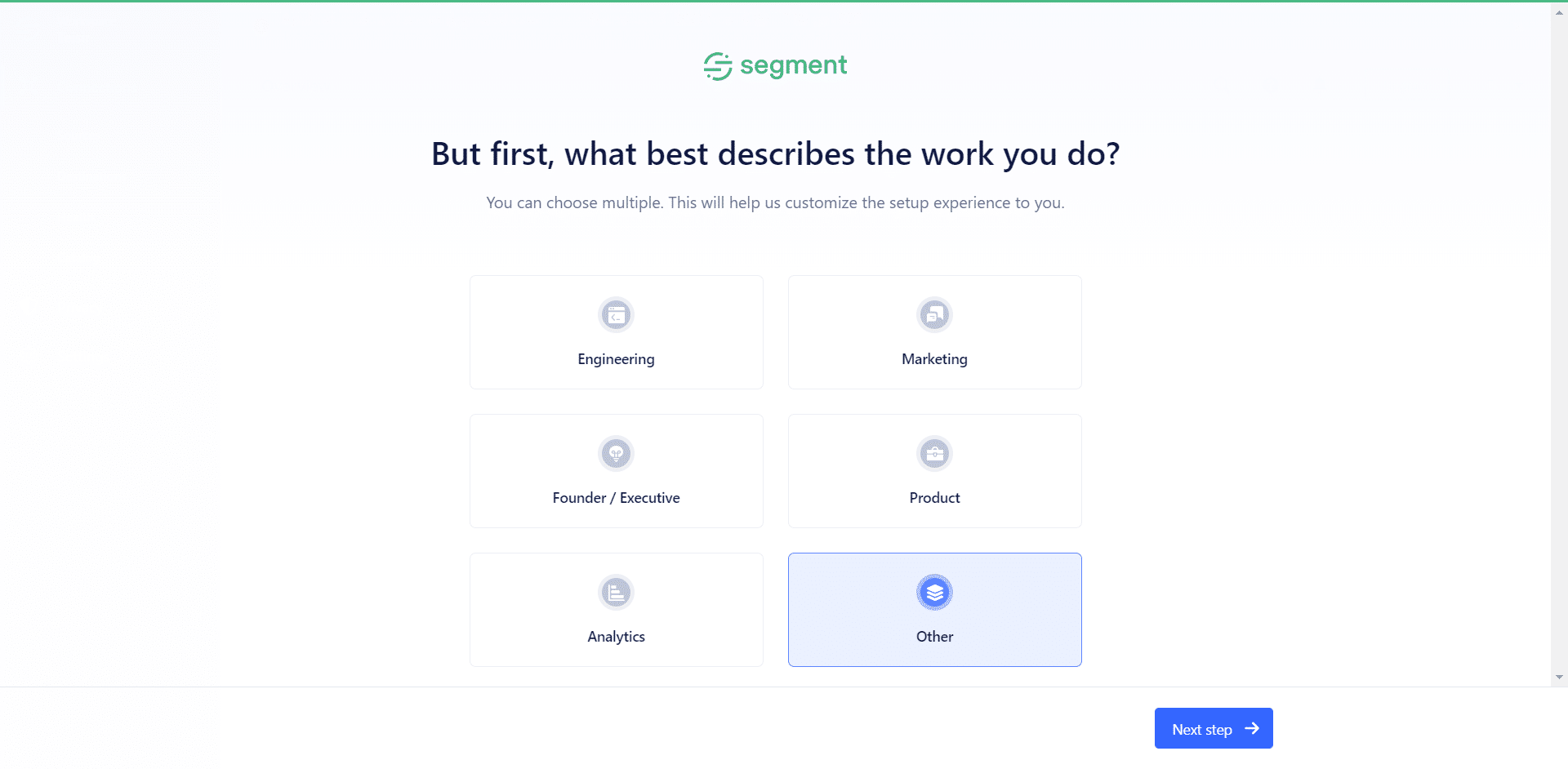 Segment Onboarding 2