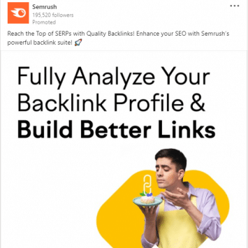 SEMrush Linkedin Ads 1