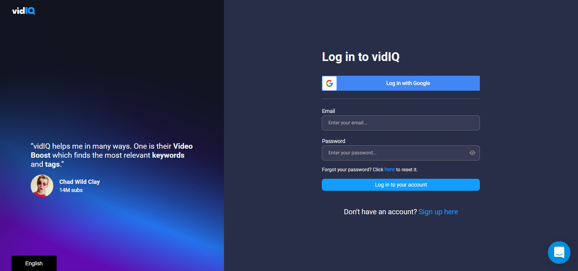 VidIQ Login