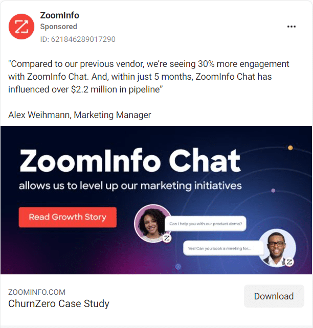 ZoomInfo Facebook Ads 3