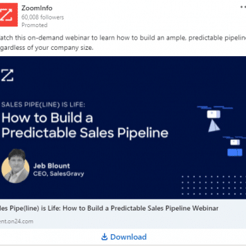 ZoomInfo Linkedin Ads 1