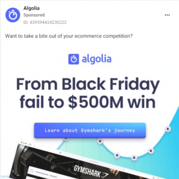 Algolia Facebook Ads 1