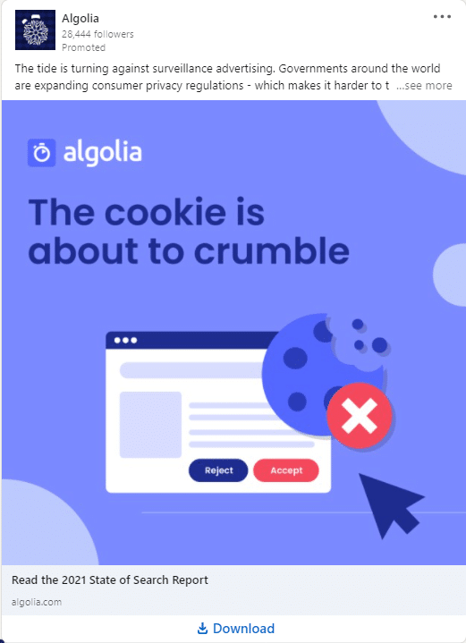 Algolia Linkedin Ads 2