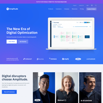Amplitude Homepage