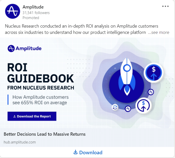 Amplitude Linkedin Ads 3
