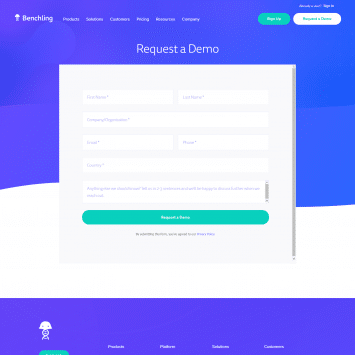 Benchling Landing Page