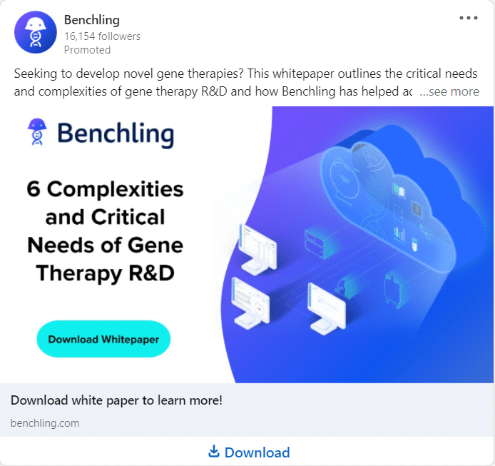 Benchling Linkedin Ads 3