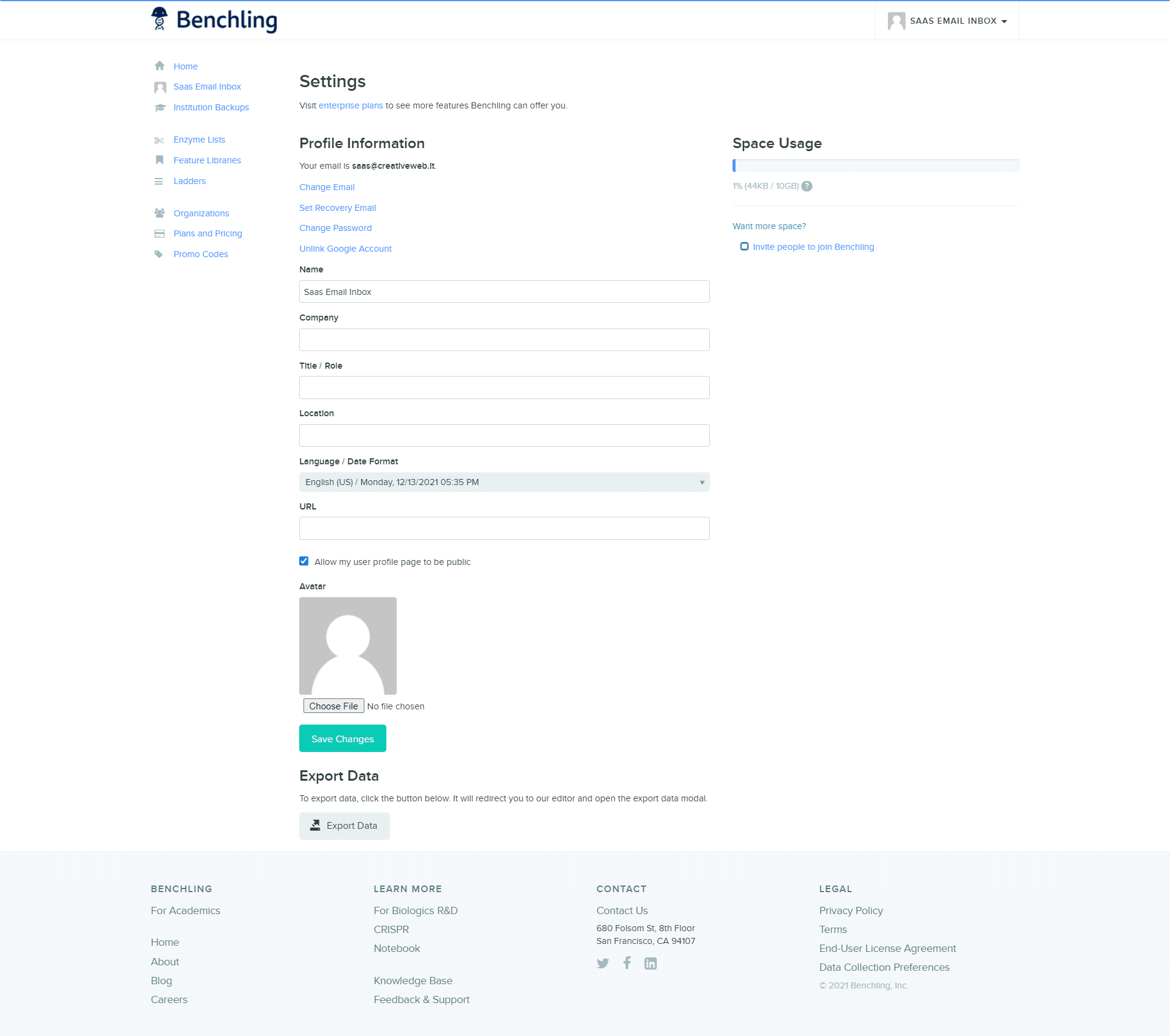 Benchling Onboarding 1