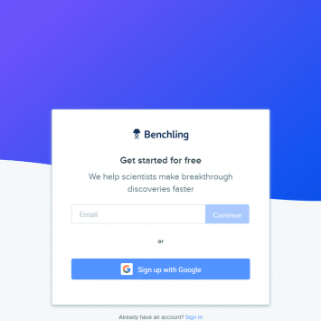 Benchling Signup